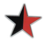 Black / Red Star エナメル・ピン