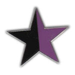 Black / Purple Star エナメル・ピン