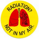 RADIATION? NOT IN MY AIR ステッカー
