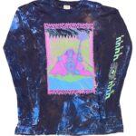 Tetsunori Tawaraya “Gate Keeper” Long sleeve T-shirt (Bleach Dye ex-Black) / Size: 2XL